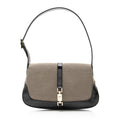 Gucci Canvas Leather Jackie Small Shoulder Bag