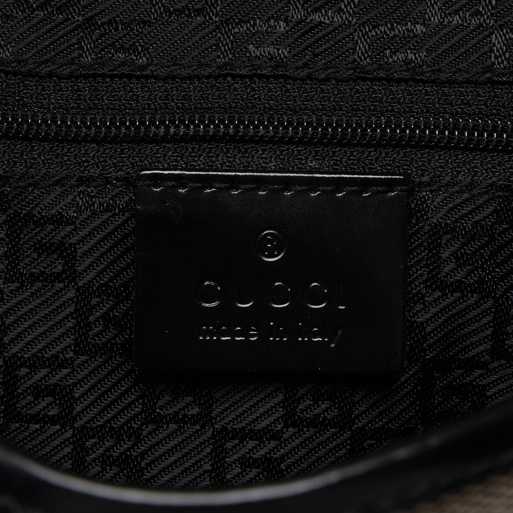 Gucci Canvas Leather Jackie Small Shoulder Bag