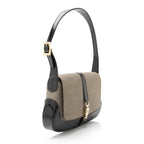 Gucci Canvas Leather Jackie Small Shoulder Bag