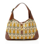 Gucci Canvas Pineapple Jackie Hobo
