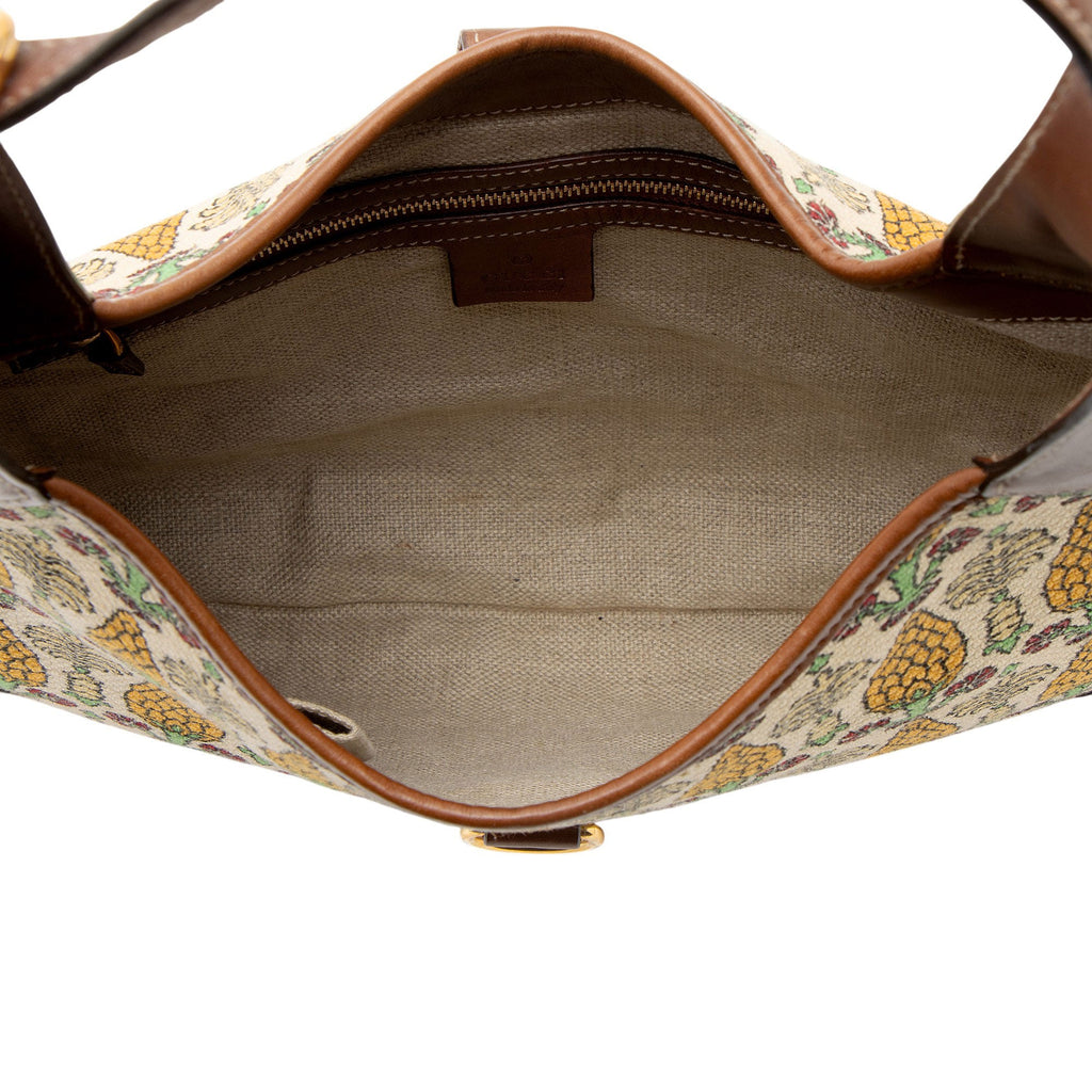 Gucci Canvas Pineapple Jackie Hobo