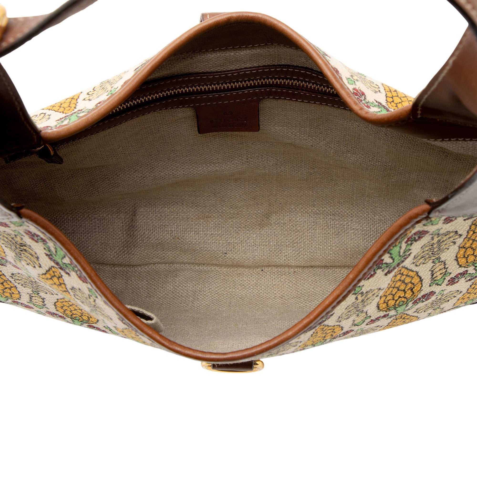 Gucci Canvas Pineapple Jackie Hobo