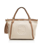 Gucci Canvas Soho Top Handle Tote (SHF-22392)