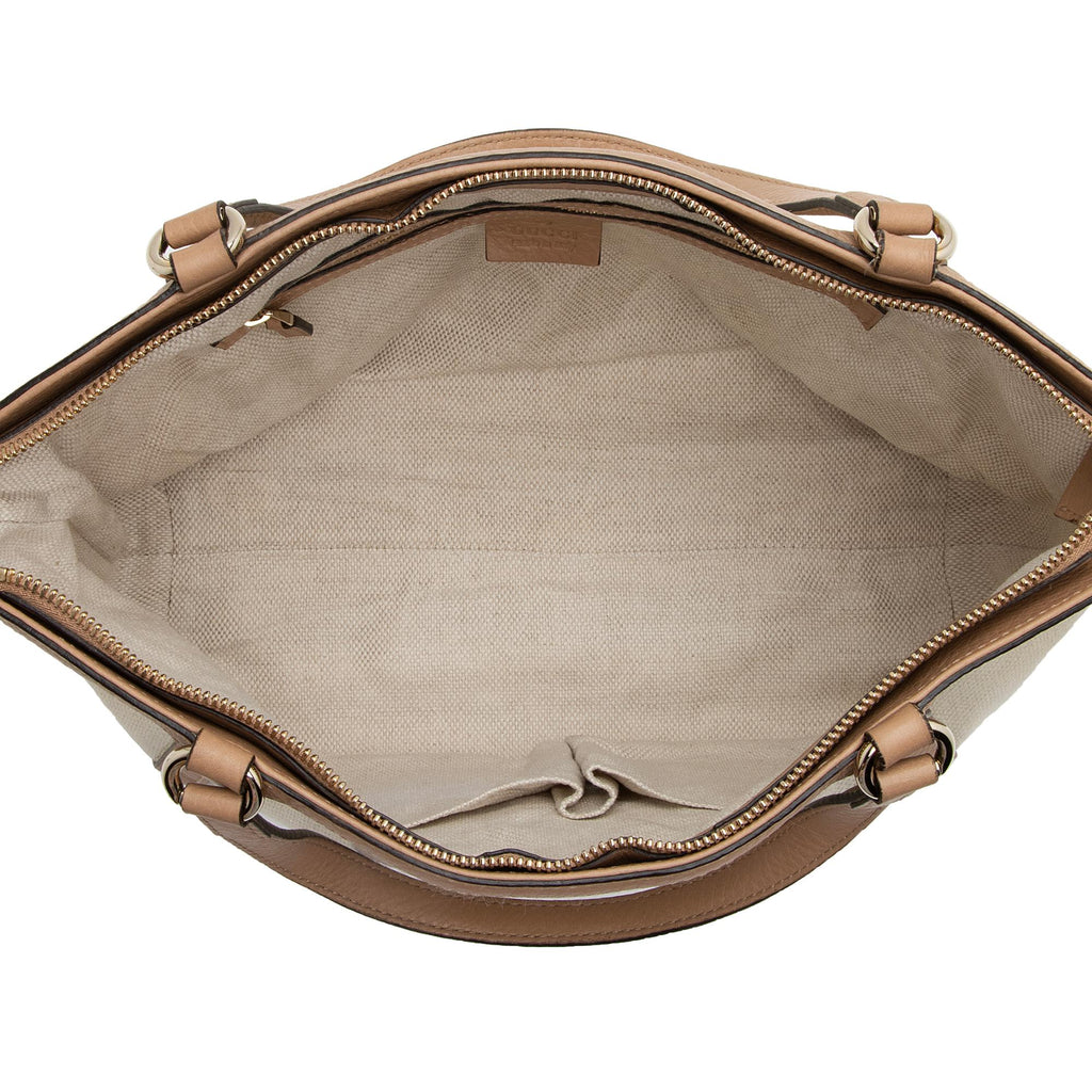 Gucci Canvas Soho Top Handle Tote (SHF-22392)