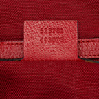 Gucci Canvas Sylvie Striped Logo Tote (SHF-S666dF)