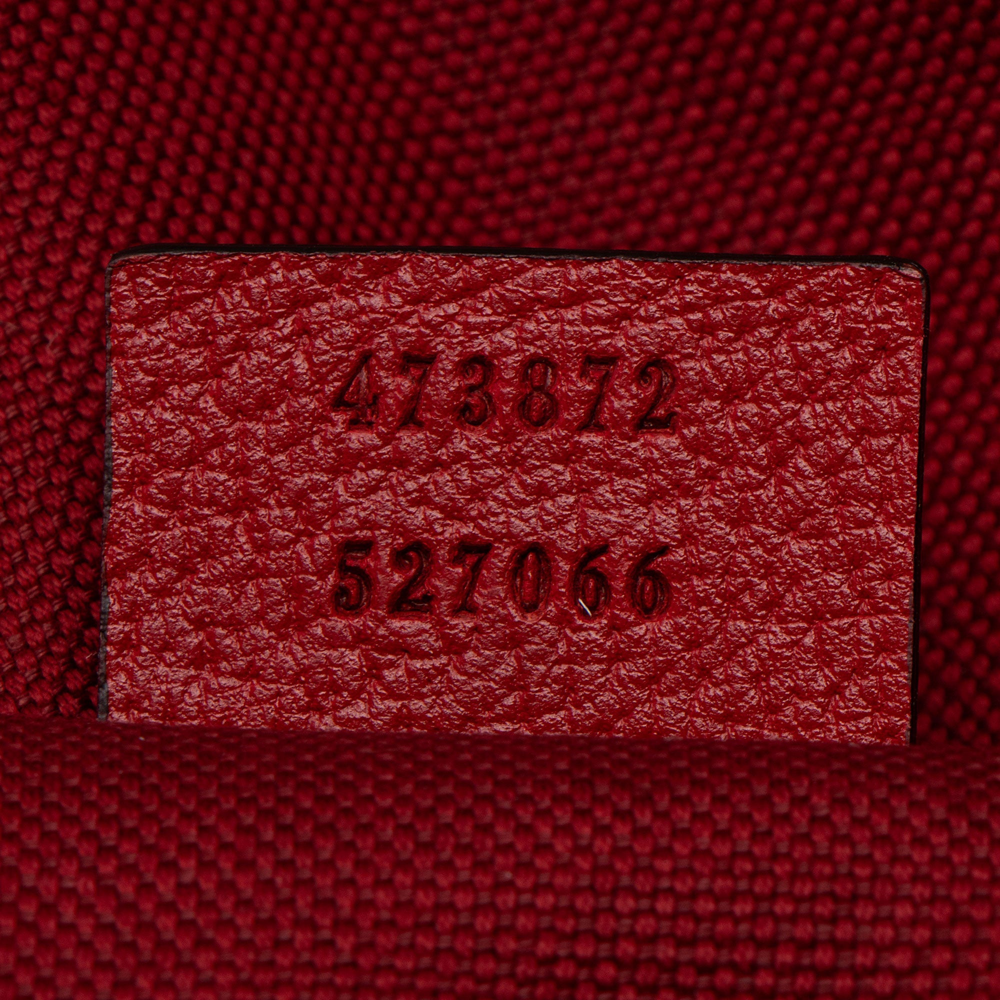 Gucci Canvas Sylvie Stripe Logo Drawstring Backpack