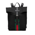 Gucci Canvas Techno Web Fold Over Backpack (SHG-CrNcTN)
