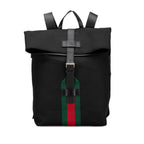 Gucci Canvas Techno Web Fold Over Backpack (SHG-CrNcTN)