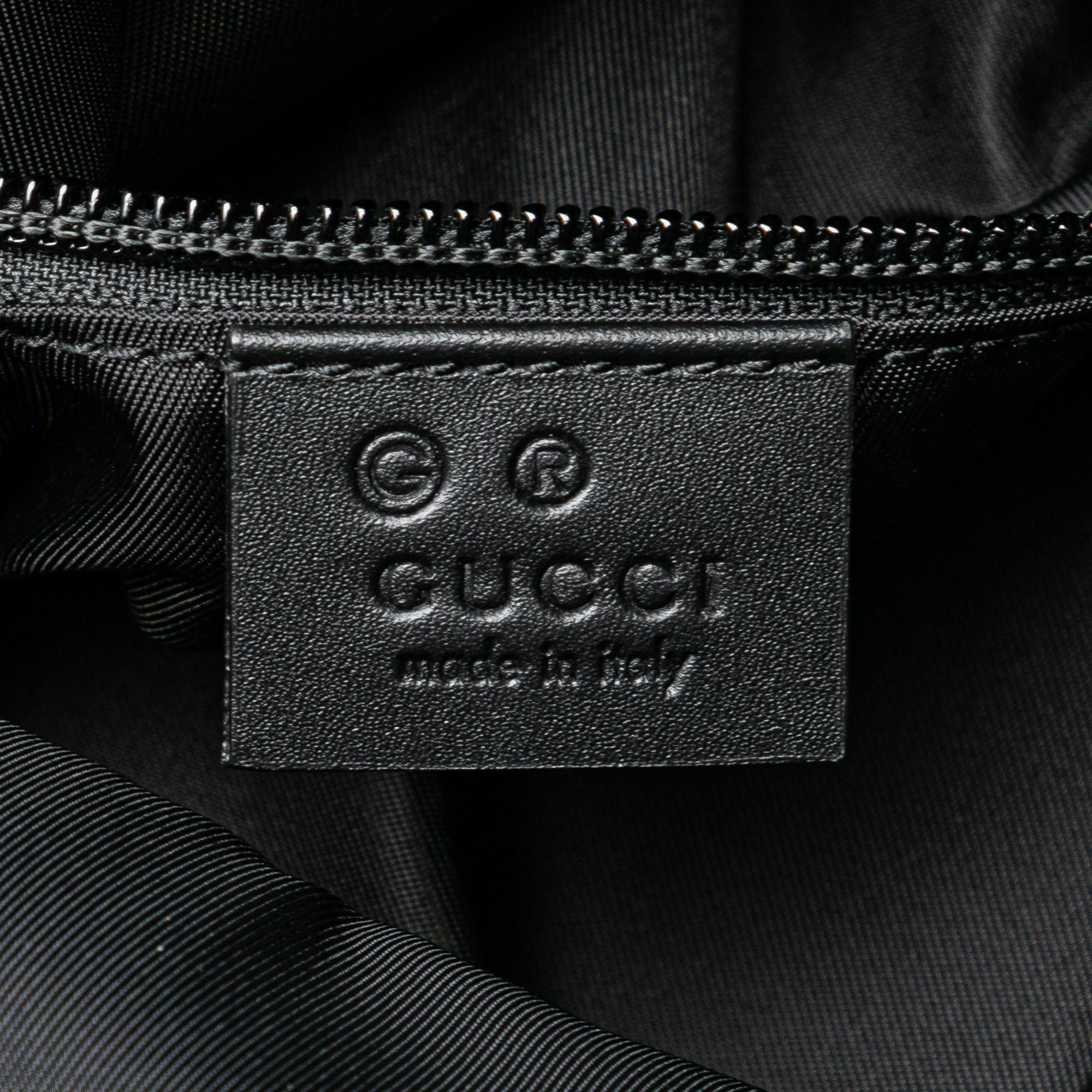 Gucci Canvas Techno Web Fold Over Backpack