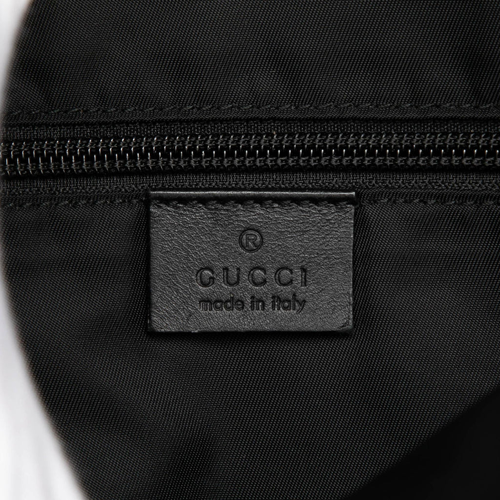 Gucci Canvas Techno Web Fold Over Backpack