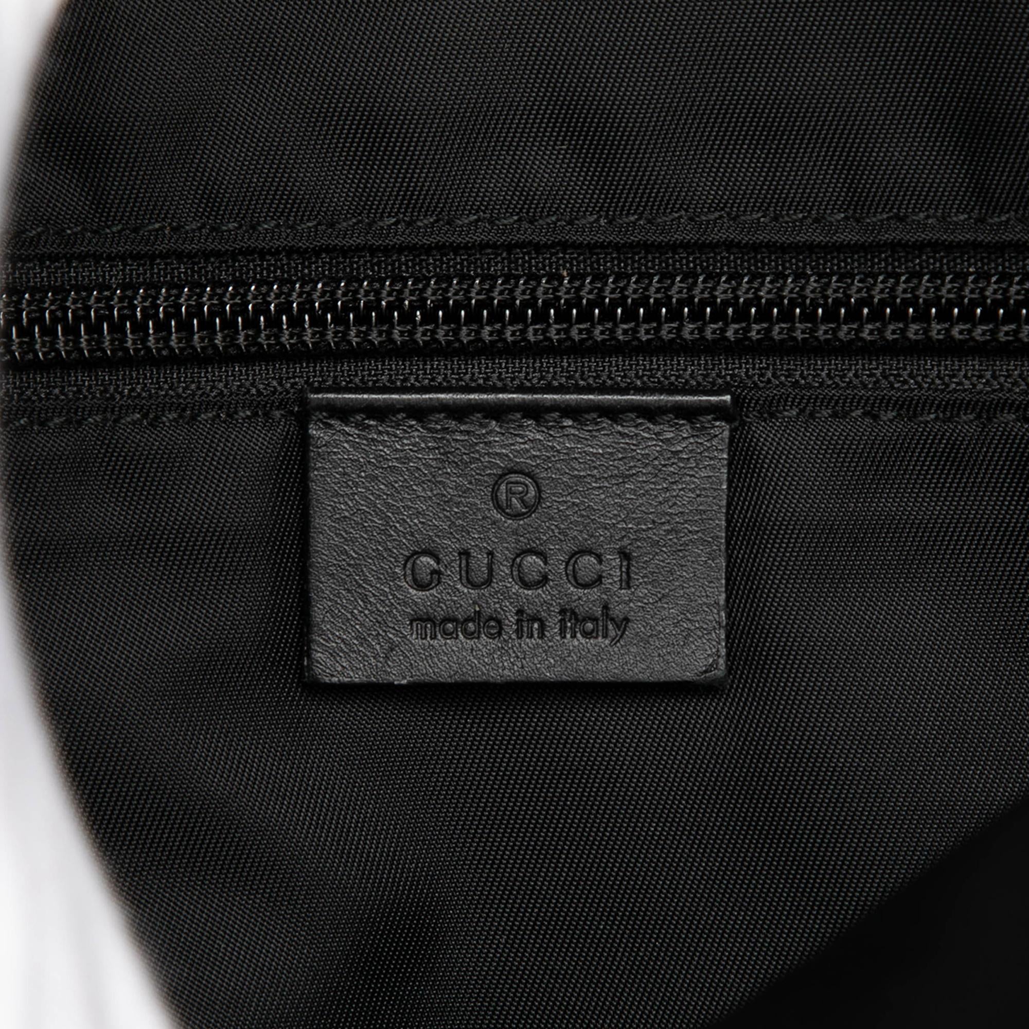 Gucci Canvas Techno Web Fold Over Backpack