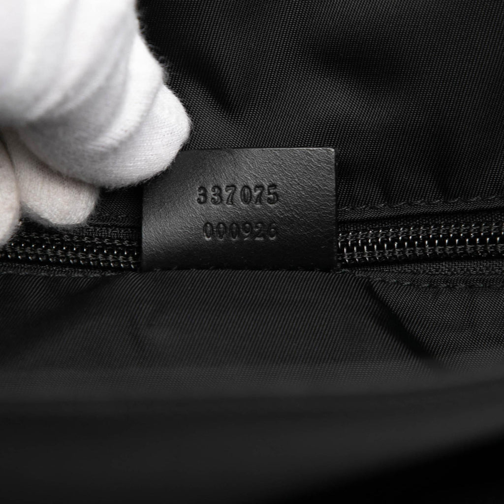Gucci Canvas Techno Web Fold Over Backpack
