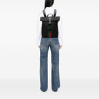 Gucci Canvas Techno Web Fold Over Backpack