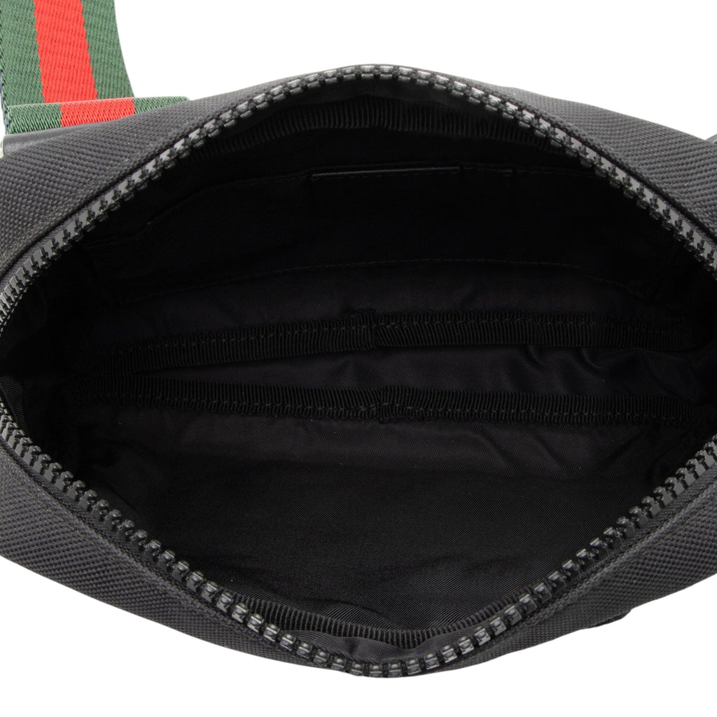 Gucci Canvas Tiger Embroidered Web Messenger