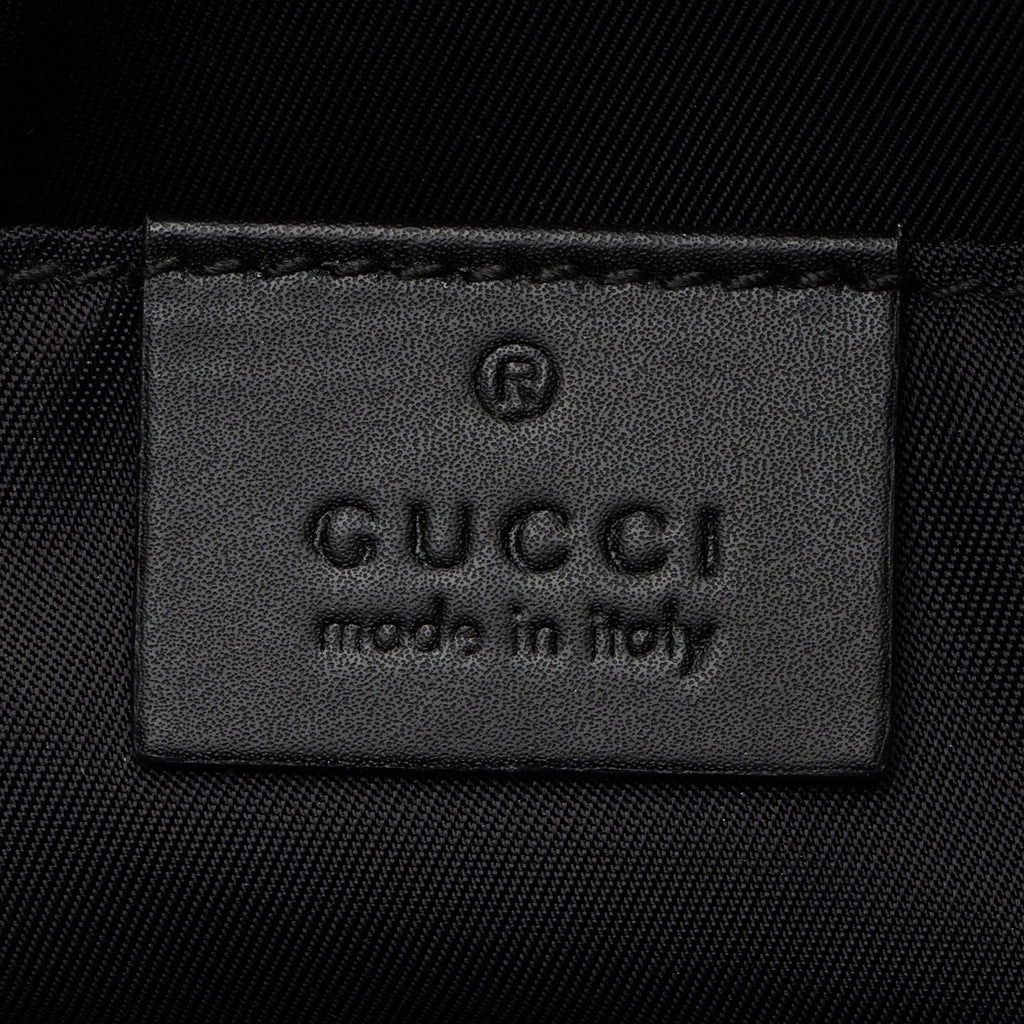 Gucci Canvas Tiger Embroidered Web Messenger