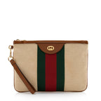 Gucci Canvas Vintage Web Wristlet (SHF-16199)