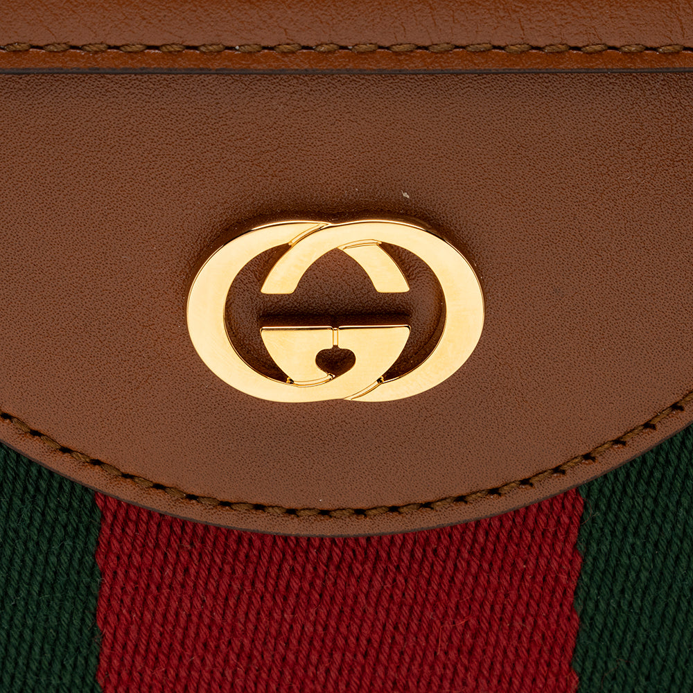 Gucci Canvas Vintage Web Wristlet (SHF-16199)