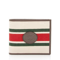 Gucci Canvas Web Bi-Fold Wallet (SHF-5YP2iA)
