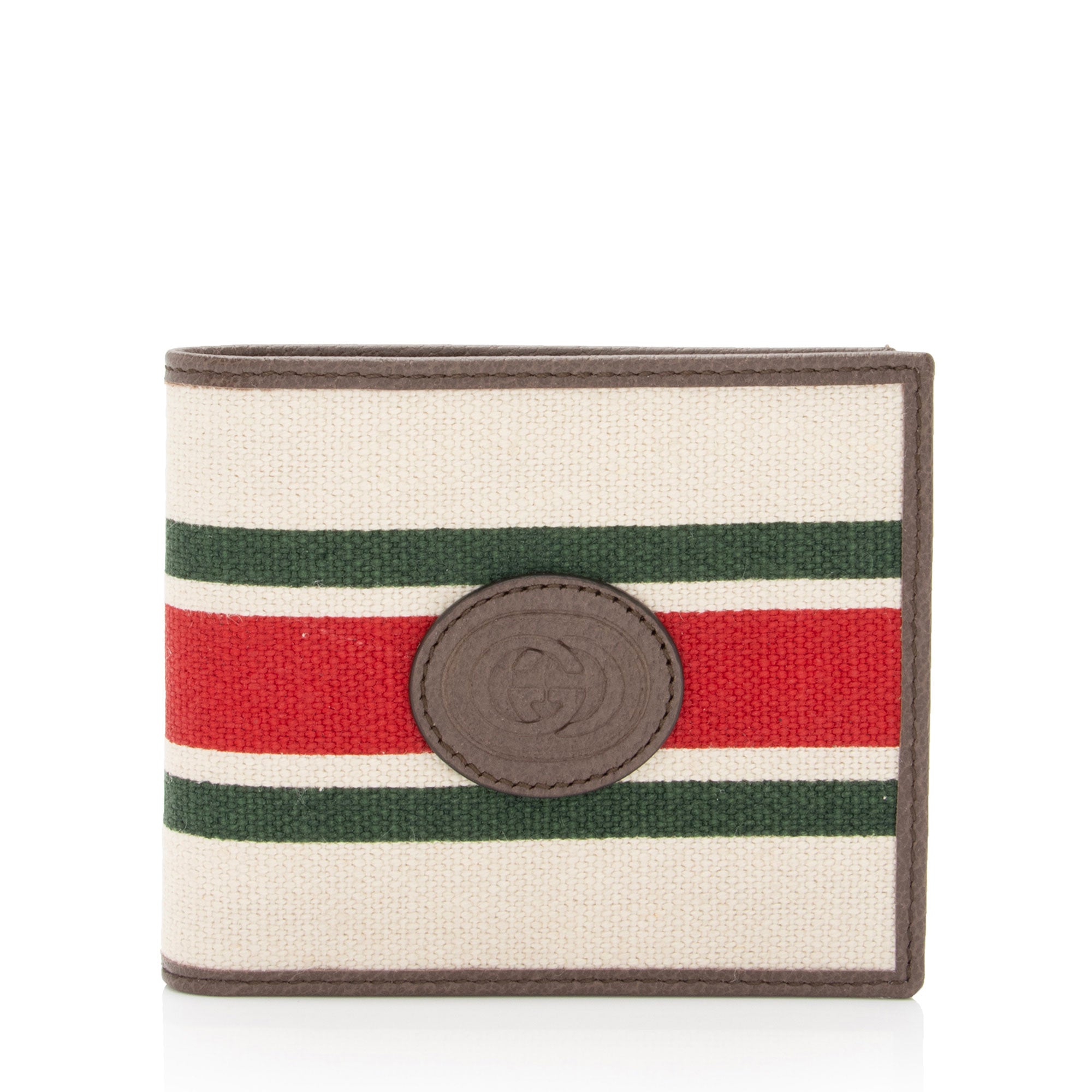 Gucci Canvas Web Bi-Fold Wallet (SHF-5YP2iA)