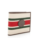 Gucci Canvas Web Bi-Fold Wallet (SHF-5YP2iA)