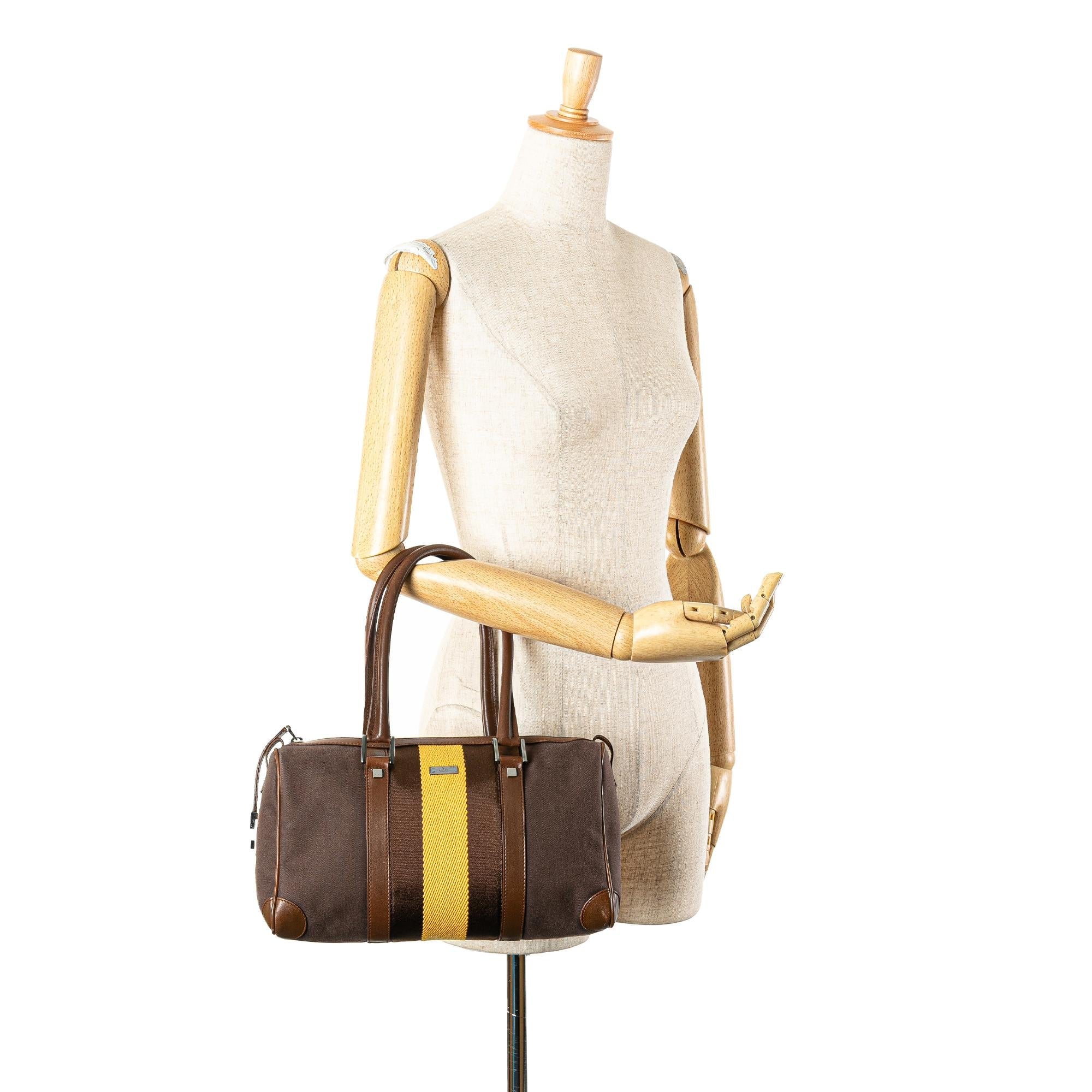 Gucci Canvas Web Boston