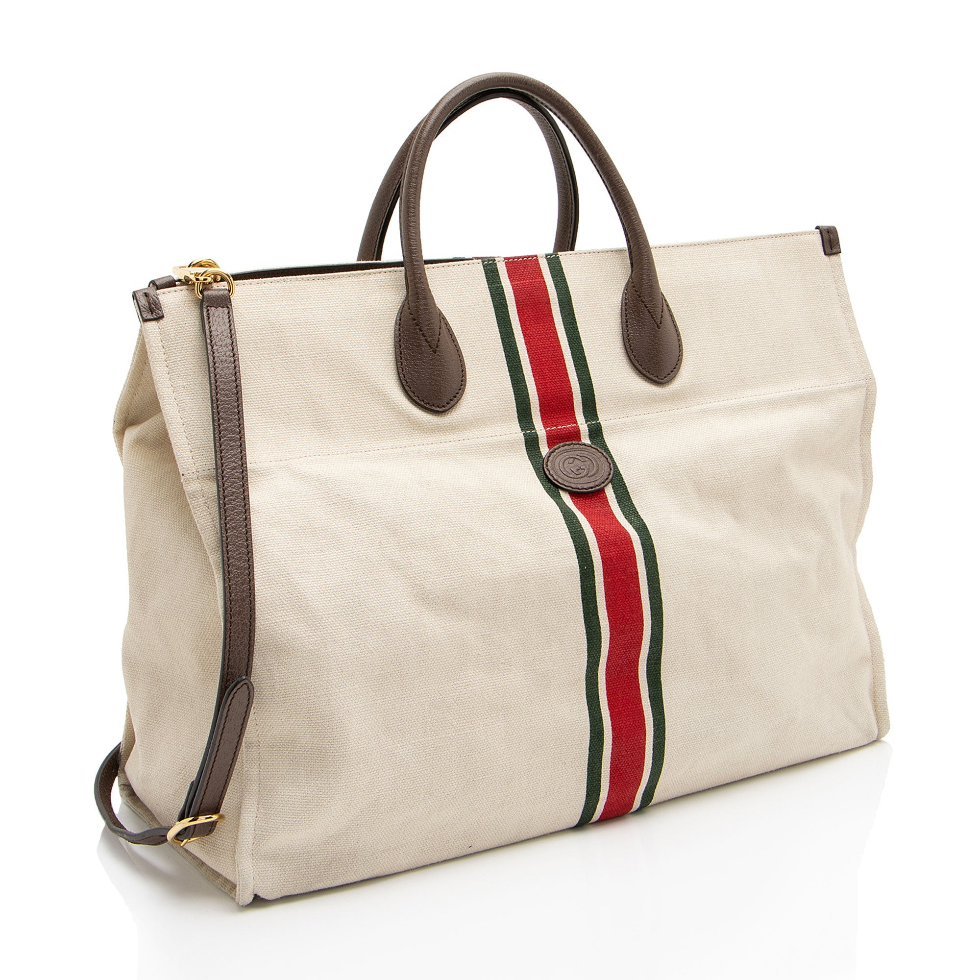 Gucci Canvas Web Foldable Large Tote