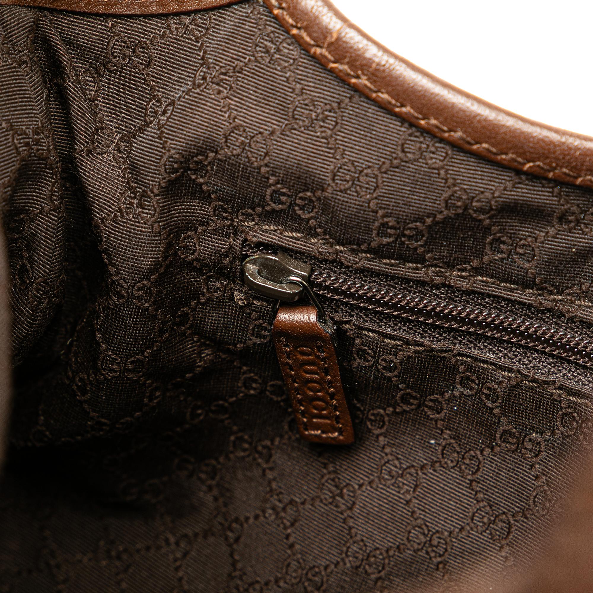 Gucci Canvas Web Jackie Shoulder Bag