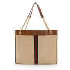 Gucci Canvas Web Rajah Large Tote