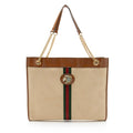 Gucci Canvas Web Rajah Large Tote