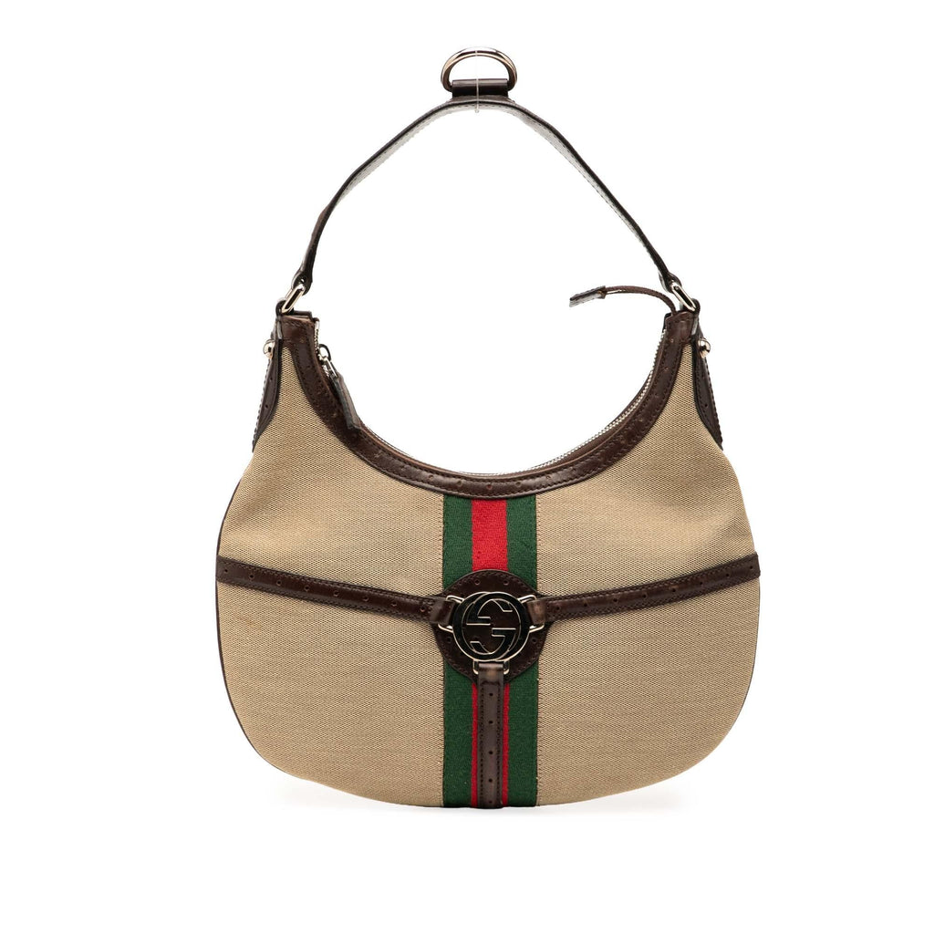Gucci Canvas Web Reins Hobo