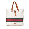 Gucci Canvas Web Tote (SHG-Wgx5wH)