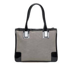 Gucci Canvas and Patent Leather Trimmed Handbag (SHG-E8ID83)