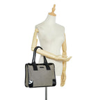 Gucci Canvas and Patent Leather Trimmed Handbag (SHG-E8ID83)