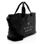 Gucci Coated Canvas Trademark Shopping Tote