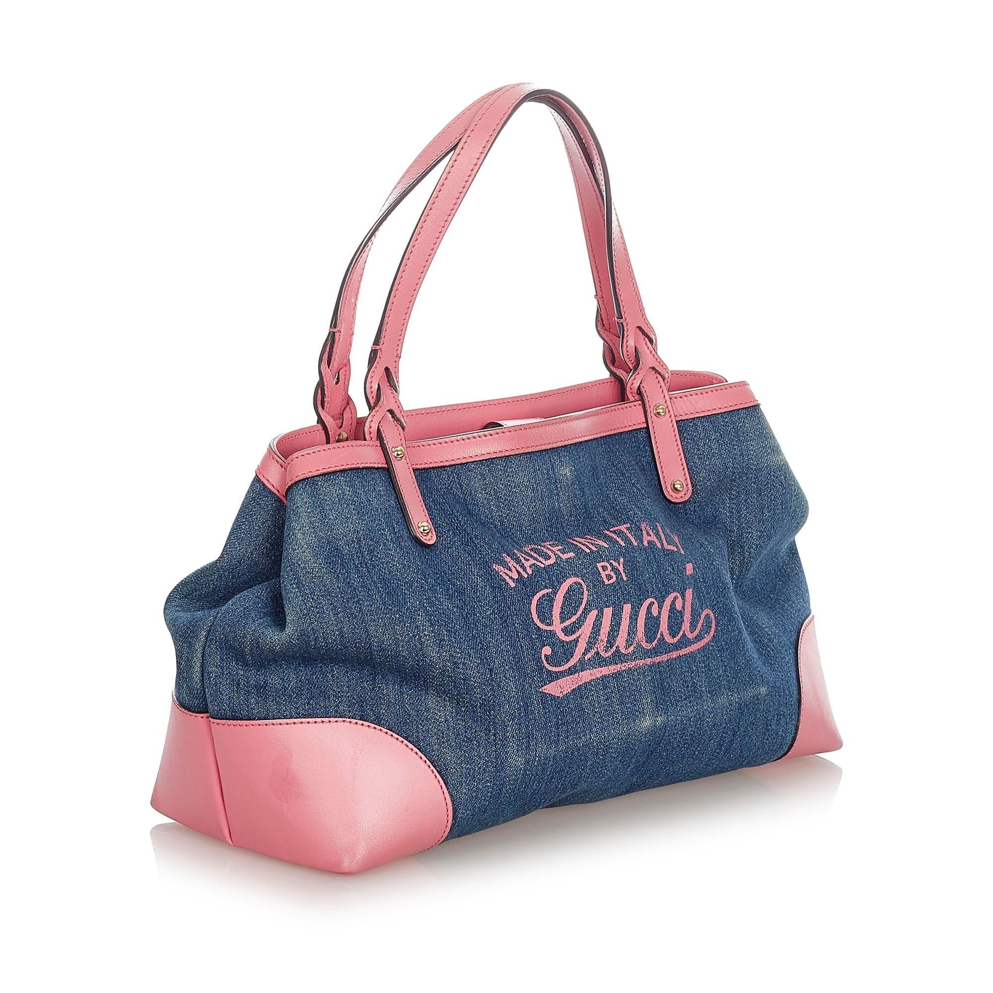 Gucci Craft Denim Tote Bag (SHG-kt80H9)