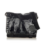 Gucci Crest Coated Canvas Crossbody Bag (SHG-31753)