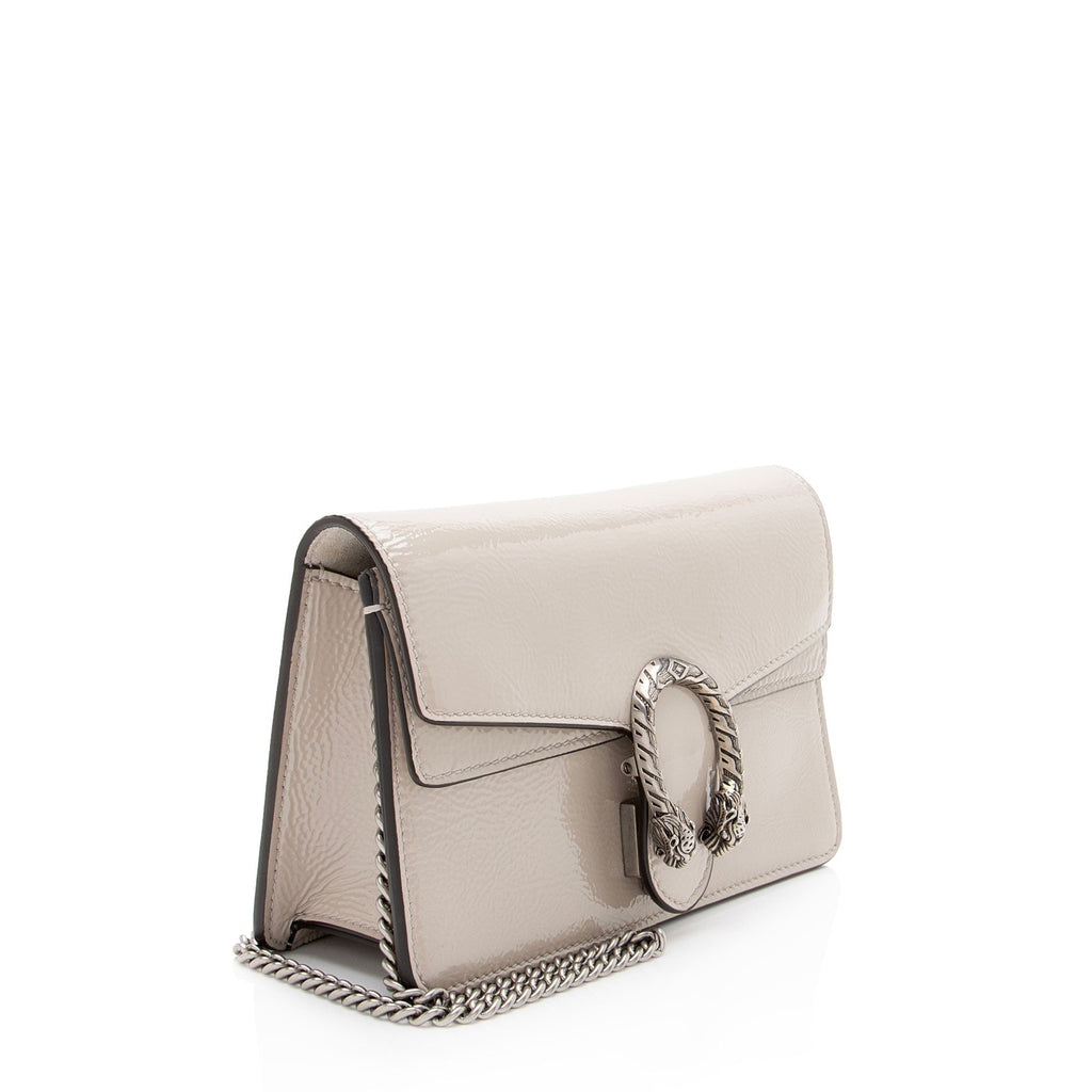 Gucci Crinkled Patent Leather Dionysus Mini Shoulder Bag