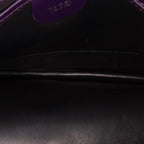 Gucci Croc Embossed Leather Broadway Envelope Shoulder Bag