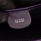 Gucci Croc Embossed Leather Broadway Envelope Shoulder Bag