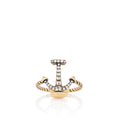 Gucci Crystal Anchor Heart Ring - Size 8 1/2 (SHF-i31ZrL)