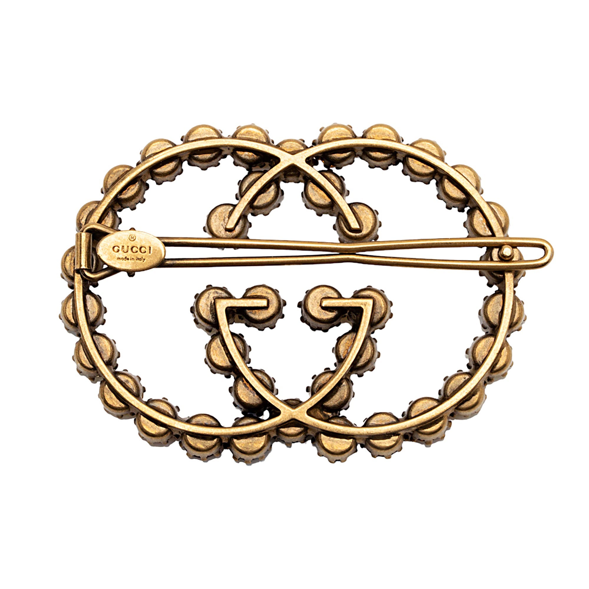 Gucci Crystal Interlocking G Hair Clip (SHF-vhmVJI)