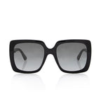 Gucci Crystal Logo Oversize Rectangular Sunglasses (SHF-22732)