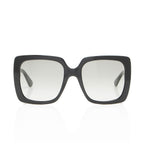 Gucci Crystal Logo Oversized Rectangular Sunglasses