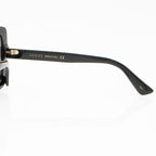 Gucci Crystal Logo Oversized Rectangular Sunglasses