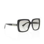 Gucci Crystal Logo Oversized Rectangular Sunglasses