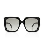 Gucci Crystal Logo Oversize Rectangle Sunglasses
