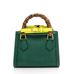 Gucci Cuir Leather Bamboo Diana Mini Tote