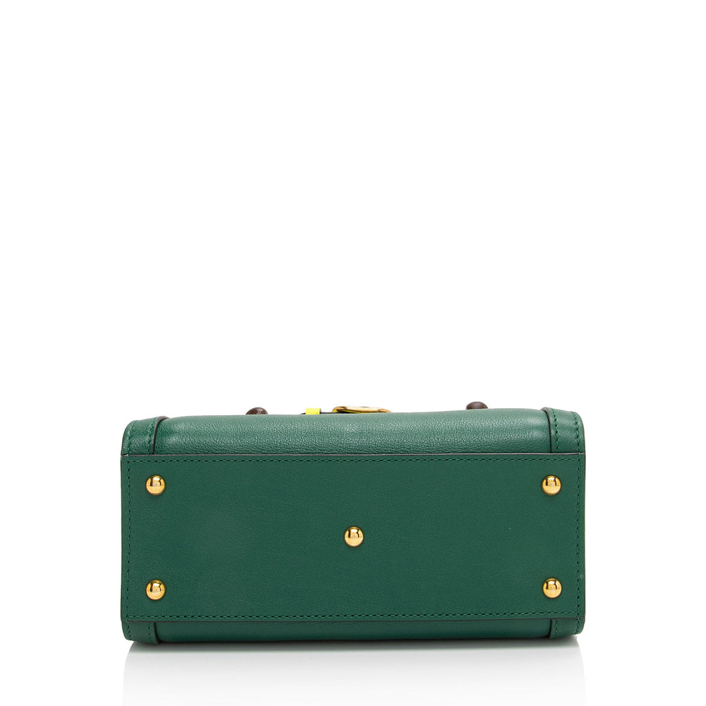 Gucci Cuir Leather Bamboo Diana Mini Tote