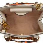 Gucci Cuir Leather Bamboo Diana Mini Tote (SHF-Mtoamr)