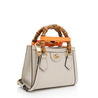 Gucci Cuir Leather Bamboo Diana Mini Tote (SHF-Mtoamr)